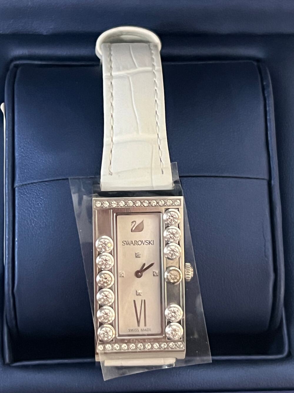 Swarovski Lovely Crystals Square White Watch(Style No. 5096680)